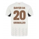 Bayer Leverkusen Alejandro Grimaldo #20 Replike Gostujuci Dres 2024-25 Kratak Rukav